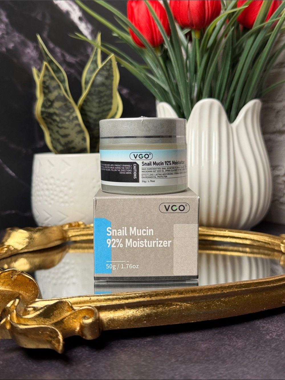 CO Snail Mucin 92% Moisturizer - White and Blue Packaging
